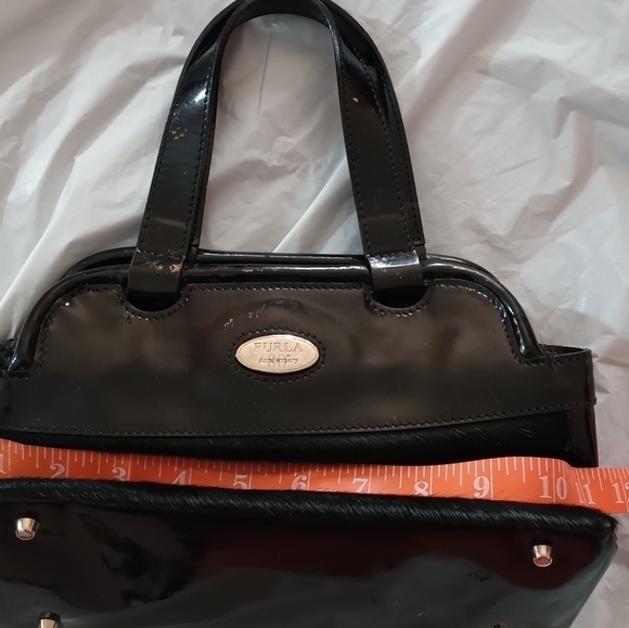 Furla Black Leather Enamel Mini Bag 80th Anniversary - Picture 15 of 17